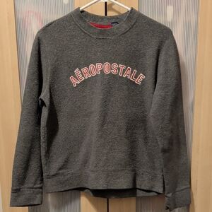 Aeropostale Charcoal Sweatshirt with Red Logo